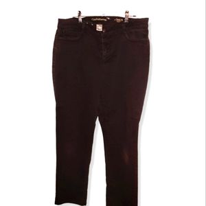 Croft and Barrow Burgundy Stretchy Jeans